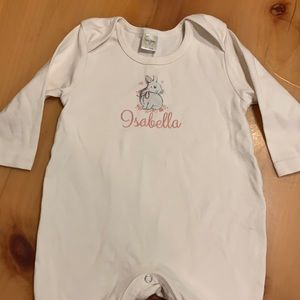 💜 Isabella Personalized Romper 💜 12-18m Snap Closure for Changing Diaper